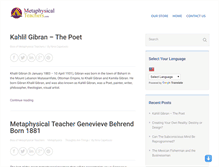 Tablet Screenshot of metaphysicalteachers.com